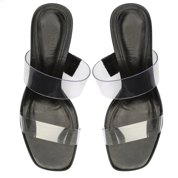 Schutz Ariella Platform Vinyl Sandal Size 5.5 - Picture 5 of 5